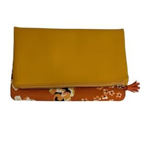 RACHEL PALLY Anthropologie CANVAS FLORAL PRINT Fold-Over Envelope CLUTCH/BAG